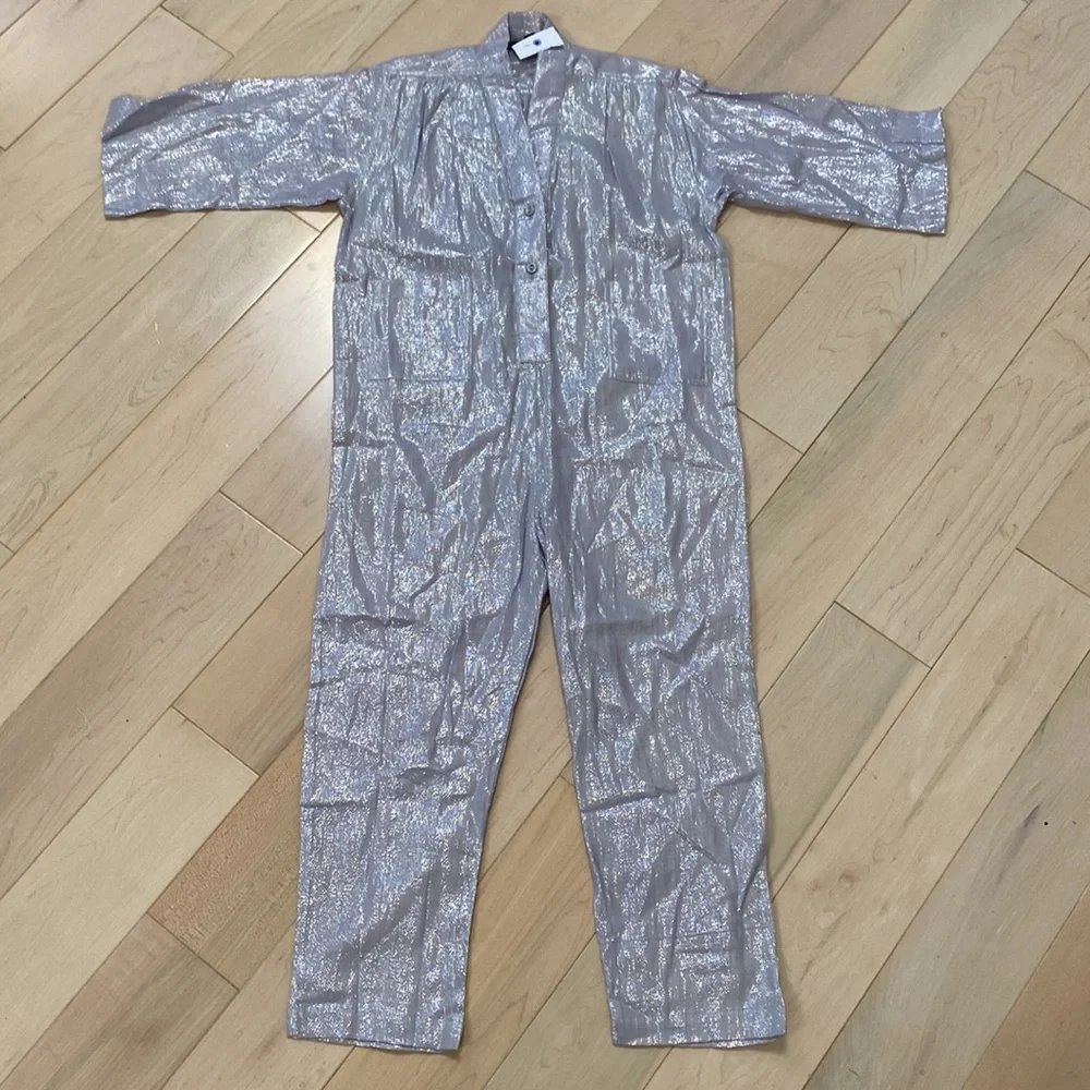 Suzie Kondi girls lurex utility jumpsuit 8 - Picture 2 of 15